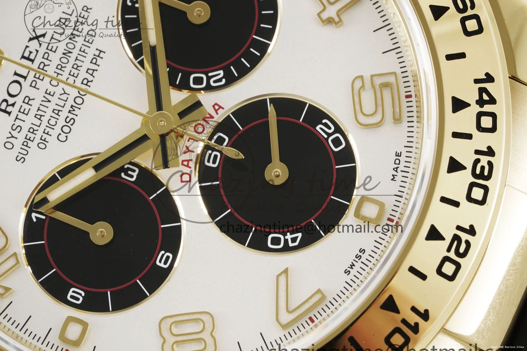 AAA Replica Watches Best 116518 V 2102 White Rubber Edition Arabic EasyMatch SA4130 Daytona Dial Clean 1:1 on Oysterflex Strap 0104